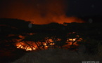Feu de brousse à Mahina : tous les centres de secours de Tahiti mobilisés