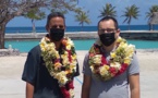 La direction de l'Adie en visite aux Tuamotu