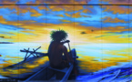 Tahiti, thème d'une fresque murale de 128 m2 à Paris