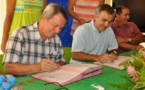 Signature d'une convention entre l'AFD et la commune de PUNAAUIA