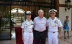 Visite en Polynésie du patron de la "U.S. Pacific Fleet"