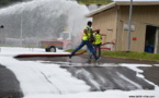 "Incendie du stock de carburant de la centrale EDT de Punaruu" (exercice de sécurité)