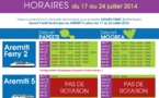 Arrêt de l'aremiti 5 du 17 au 24 juillet, les horaires du Ferry