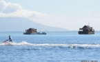Les "fare" flottants exclus du banc de sable de Taapuna