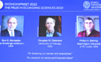 Le Nobel d'économie à trois experts des banques, dont l'ex-président de la Fed Bernanke