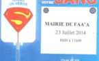 Don du sang ce mercredi 23 juillet à la Mairie de Faa'a