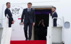 Le président français Emmanuel Macron est arrivé à Bali pour le G20