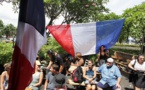 La finale de la Coupe du monde sur écran géant à la présidence