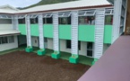 Le chantier de l'école de Teavaro à la barre