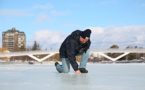 Au Canada, la plus grande patinoire du monde reste fermée, faute de glace