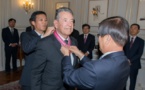 L'ancien consul de Corée en Polynésie française Bernard Baudry honoré