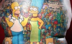 Australie: 203 tatouages des Simpson sur le dos