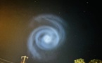 Etrange spirale dans le ciel