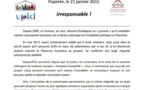Communiqué de l'UPLD : "Irresponsable !"