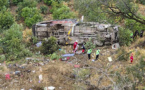 Au moins 25 morts dans un accident d'autocar au Pérou