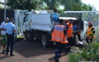 Mahina : Les freins du camion-poubelle lâchent, deux éboueurs blessés