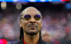 Le rappeur Snoop Dogg consultant lors des JO de Paris pour une chaîne américaine