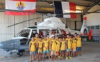 Cérémonie de baptême de l'hélicoptère de sauvetage du détachement de la 35F