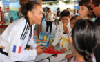 Anne-Caroline Graffe, la championne de taekwondo fête les 2 ans de Vodafone