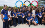 JO-2024: "Nous sommes prêts", dit Macron au village olympique