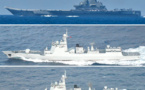 La marine militaire chinoise navigue entre des îles nippones près de Taïwan