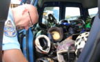 Sécurité routière : 109 casques non réglementaires passent à la broyeuse