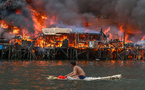 Philippines: un incendie ravage des centaines d'habitations dans un bidonville de Manille