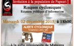 Teva i Uta : Une réunion publique sur les risques cycloniques se tiendra mercredi prochain