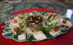Carpaccio de tofu sauce ponzi