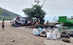 200 kg de déchets sortis du lagon de Afareaitu