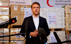 Aux confins de Gaza, Macron appelle à une reprise rapide de l'aide humanitaire