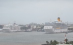 Deux paquebots à quai à Papeete au lieu d'un seul