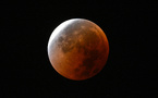 Une "Lune de sang" observée durant une éclipse totale de Lune