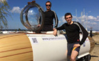 Deux ingénieurs français tentent la traversée de la Manche dans un sous-marin à pédales