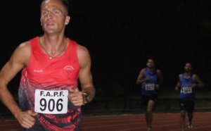 Benoit Valadier s’est porté en tête dès le début de course et a décroché aisément le titre de champion de Polynésie du 10 000 mètres sur piste.