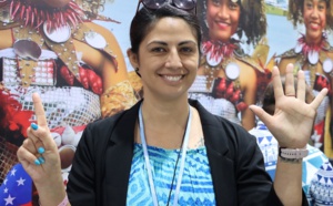 Originaire de Moorea, Vehia Wheeler a représenté son université, l'Australian National University, à la COP27 en Égypte.