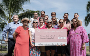 ​Octobre Rose : Pearl Resorts remet 634.000 francs à Amazones Pacific