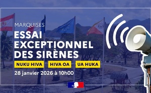 ​Sirènes d’alerte : un test programmé aux Marquises 