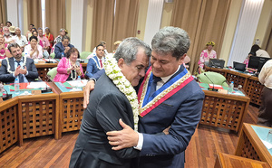 Yvonnick Raffin, nouveau maire de Pirae