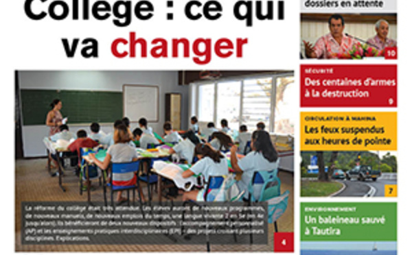 TAHITI INFOS N°721 du 11 août 2016