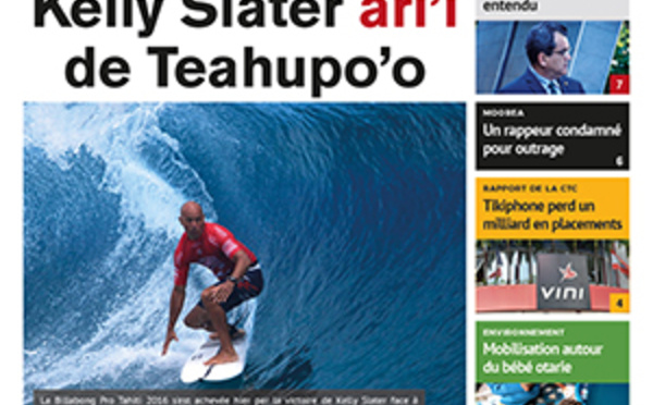 TAHITI INFOS N°729 du 24 août 2016