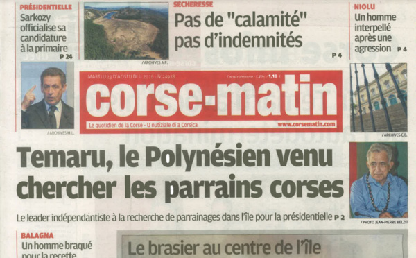 Temaru rencontre les "parrains" corses