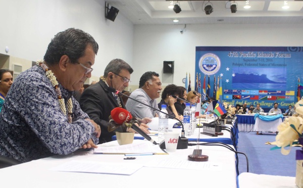 Forum du Pacifique : Edouard Fritch plaide pour la Polynésie française