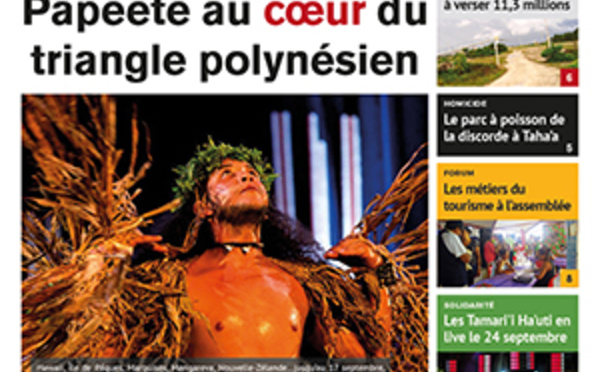 TAHITI INFOS N°744 du 14 septembre 2016