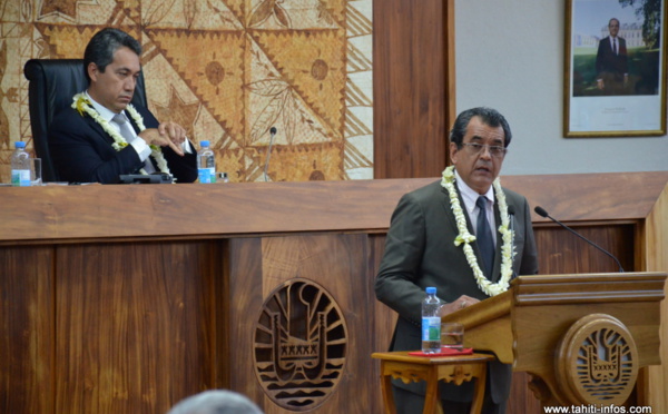 Ouverture de la session budgétaire 2016 : le discours d'Edouard Fritch