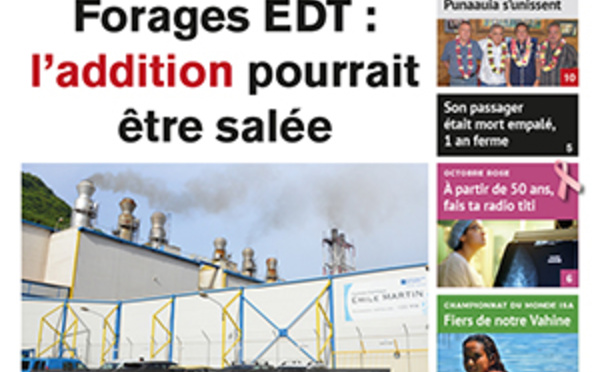 TAHITI INFOS N°754 du 28 septembre 2016