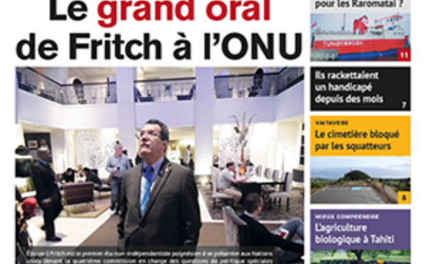 TAHITI INFOS N°758 du 04 octobre 2016