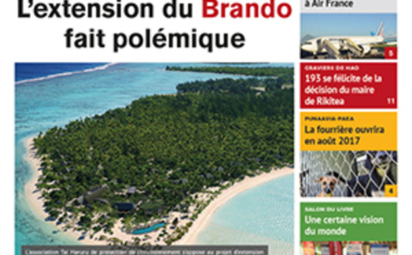 TAHITI INFOS N°783 du 08 novembre 2016