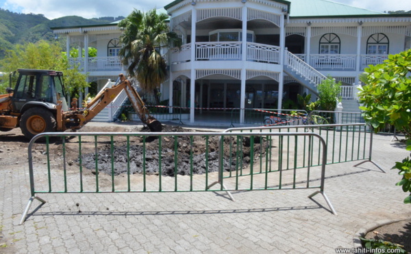 Bientôt un nouveau jardin à la mairie de Paea
