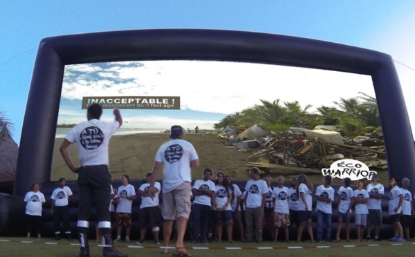 Les "Éco Warriors" applaudis samedi dernier au parc Paofai